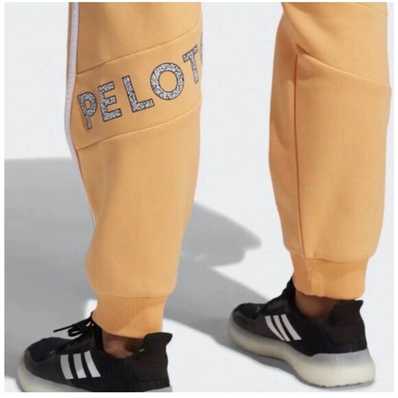 Adidas Adult Unisex Go Retro Peloton Jogger Size Large Orange - Picture 2 of 11